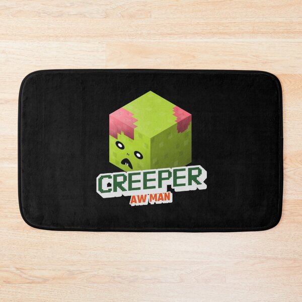 Item preview, Creeper Aw Man - with green zombie illustration designed and sold by SocialStreet.