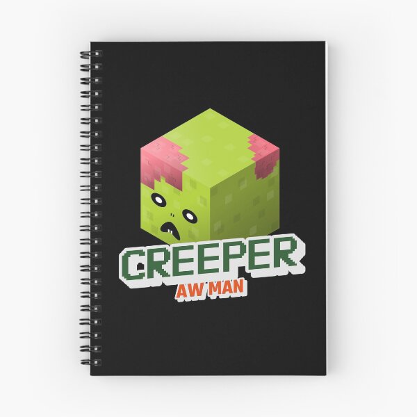 Item preview, Creeper Aw Man - with green zombie illustration designed and sold by SocialStreet.