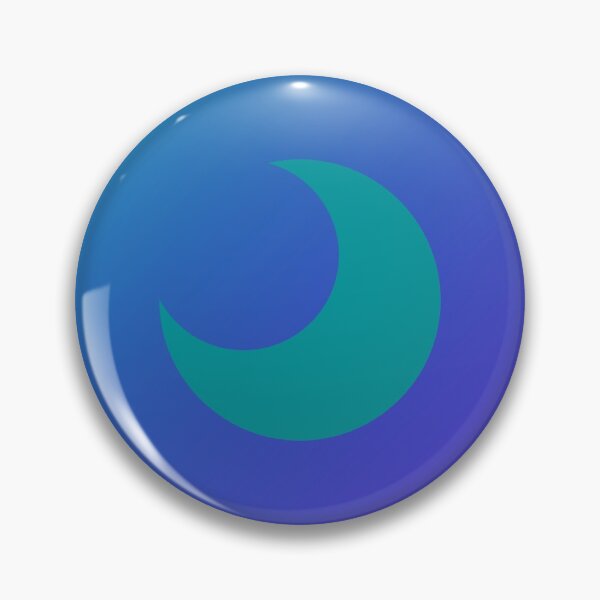 Item preview, Blue Crescent Moon in Gradient Sky designed and sold by ShaunSandhu.