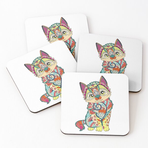 Artikelvorschau, Mandala Katze entworfen und verkauft von WinLion.