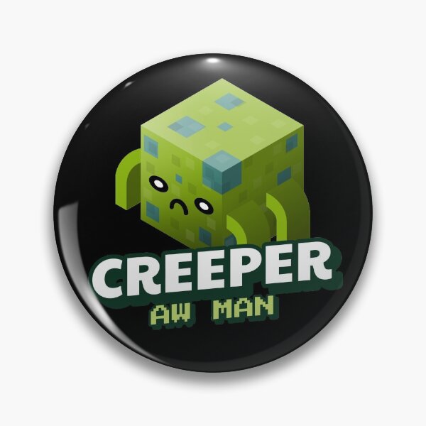 Item preview, Creeper Aw Man - with green creature illustration designed and sold by SocialStreet.