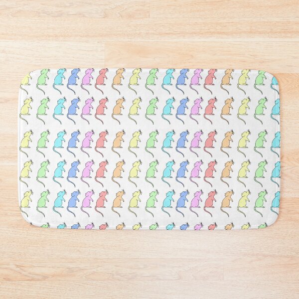 Item preview, Anime Mouse Pad... Cute Pastel Rainbow Colored Mouse Seamless Pattern  designed and sold by Christeena-.