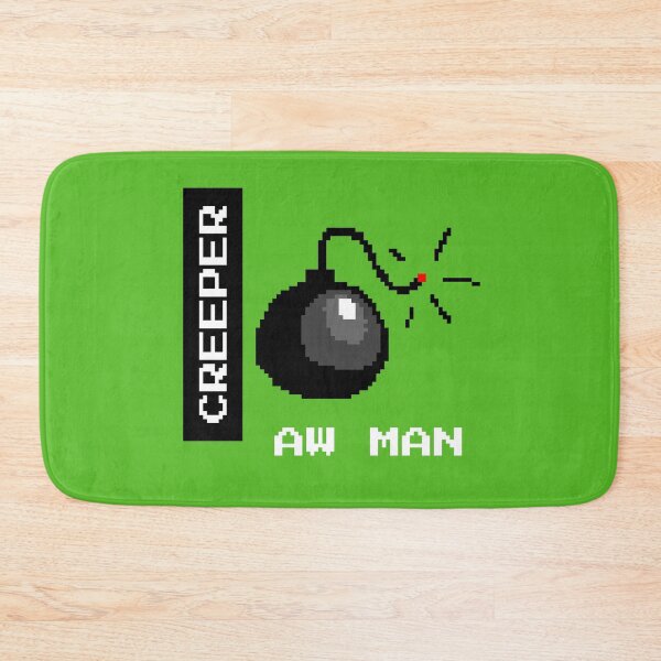 Item preview, Creeper Aw Man - with Pixelated Bomb illustration designed and sold by SocialStreet.