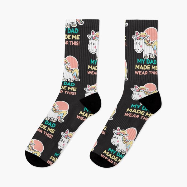 Item preview, DAD, MADE ME, WEAR THIS, UNICORN MEME, CHILDISH HUMOR,  designed and sold by R B Chrystal.