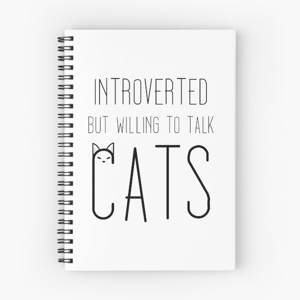 Item preview, Introverted but willing to talk Cats designed and sold by MysticPotato.