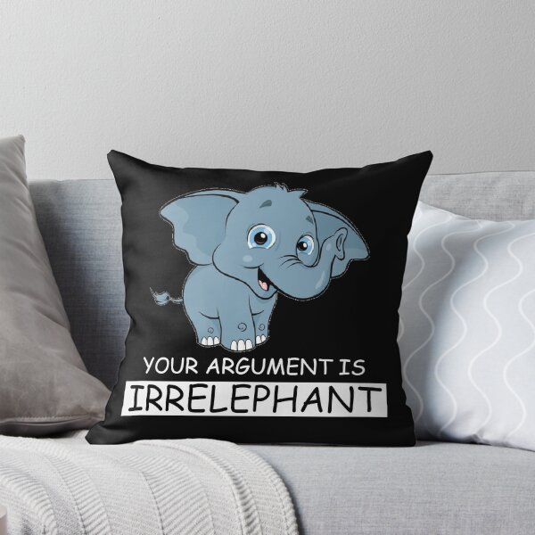 Item preview, Your Argument Is Irrelephant Elephant Gift Cute Women designed and sold by ContreiDesign.