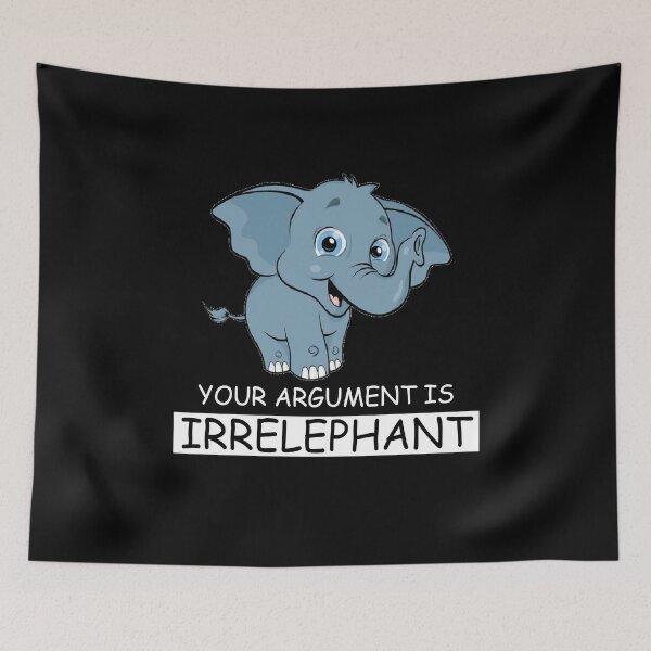 Item preview, Your Argument Is Irrelephant Elephant Gift Cute Women designed and sold by ContreiDesign.
