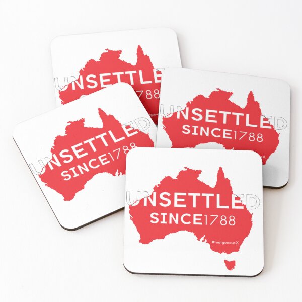 Item preview, Unsettled Since 1788 (red version)  designed and sold by IndigenousX.
