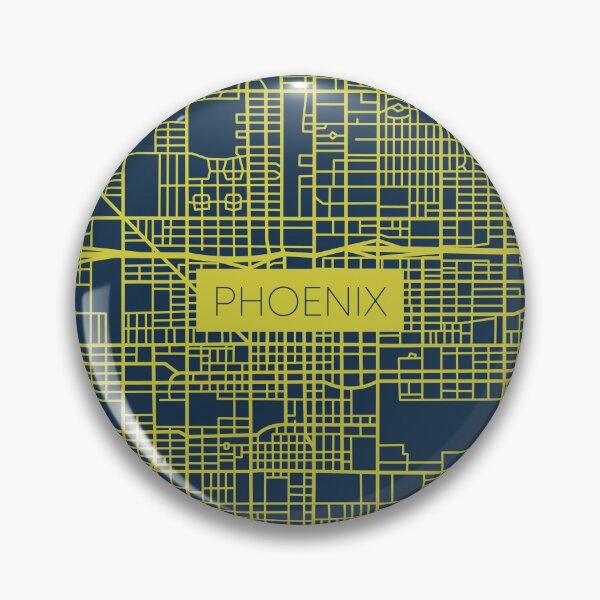 Item preview, Phoenix Street Map Yellow and Blue designed and sold by HelloGentry.