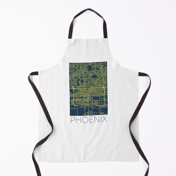 Item preview, Phoenix Street Map Yellow and Blue designed and sold by HelloGentry.