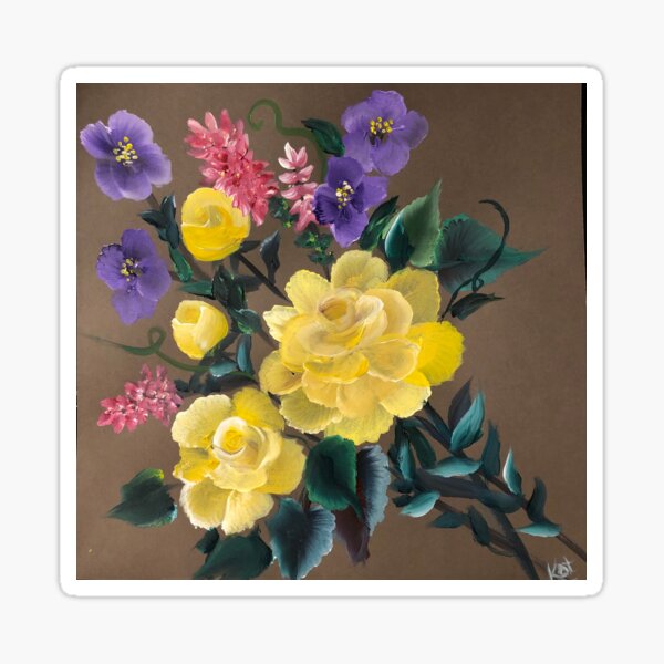 Yellow Roses Sticker