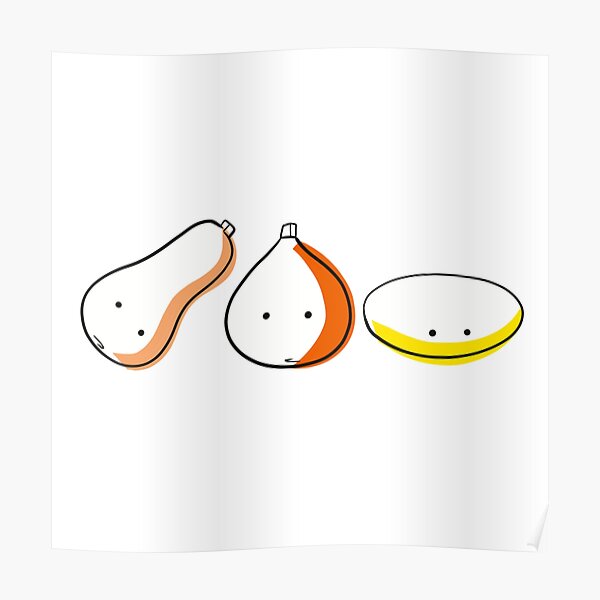 Squash trio Poster