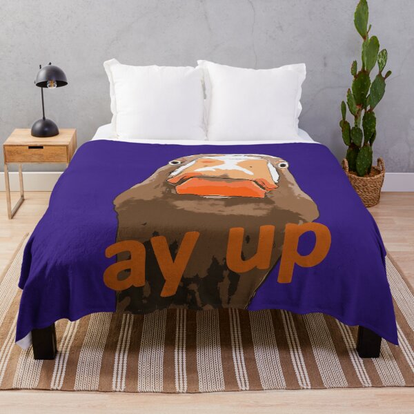 Item preview, Ay Up Greeting Nerdy Duck Face Black Outline Art designed and sold by taiche.