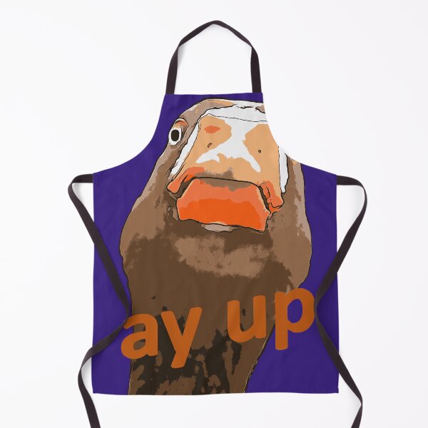 Item preview, Ay Up Greeting Nerdy Duck Face Black Outline Art designed and sold by taiche.