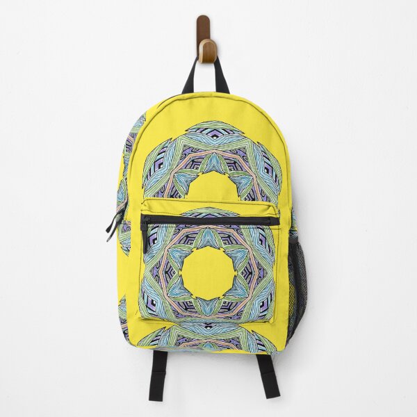 Artikelvorschau, Kaleidoscope Star Flower - Oriental Floral Yellow Blue Mandala entworfen und verkauft von gphotobox.