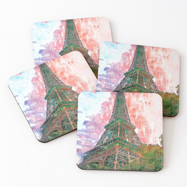 Item preview, Eiffel Tower Red Sky Paris. For Eiffel Tower & Paris Lovers. designed and sold by ColortrixArt.