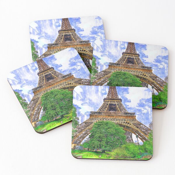 Item preview, Eiffel Tower Green Lake Paris. For Eiffel Tower & Paris Lovers. designed and sold by ColortrixArt.