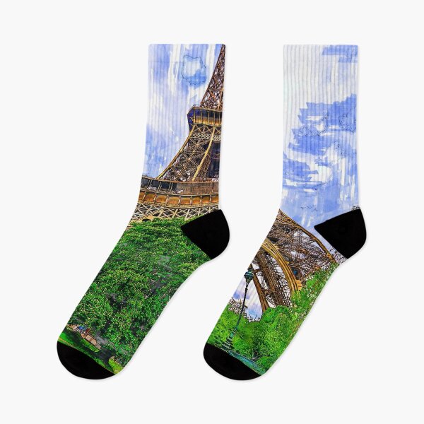 Item preview, Eiffel Tower Green Lake Paris. For Eiffel Tower & Paris Lovers. designed and sold by ColortrixArt.