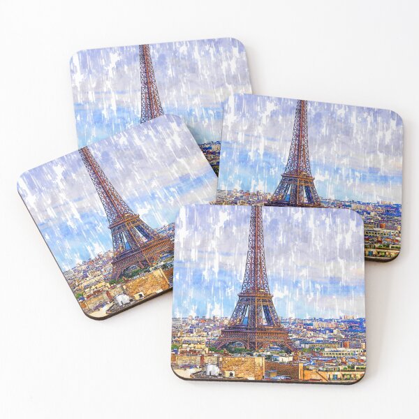 Item preview, Bird's Eye View Eiffel Tower Paris. For Eiffel Tower & Paris Lovers. designed and sold by ColortrixArt.