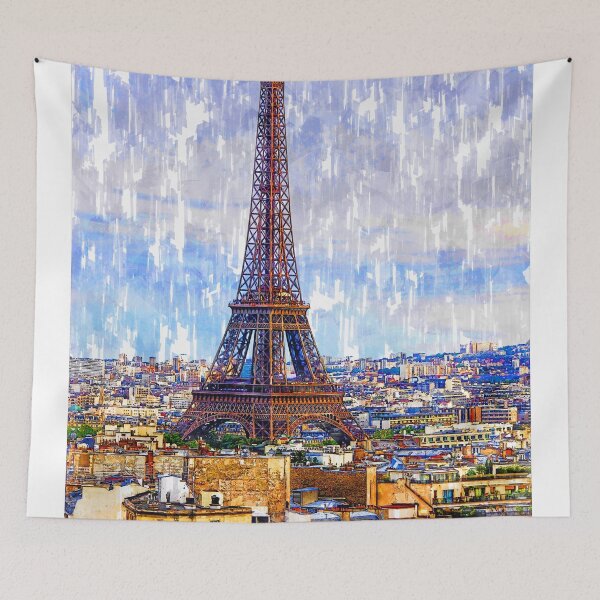 Item preview, Bird's Eye View Eiffel Tower Paris. For Eiffel Tower & Paris Lovers. designed and sold by ColortrixArt.