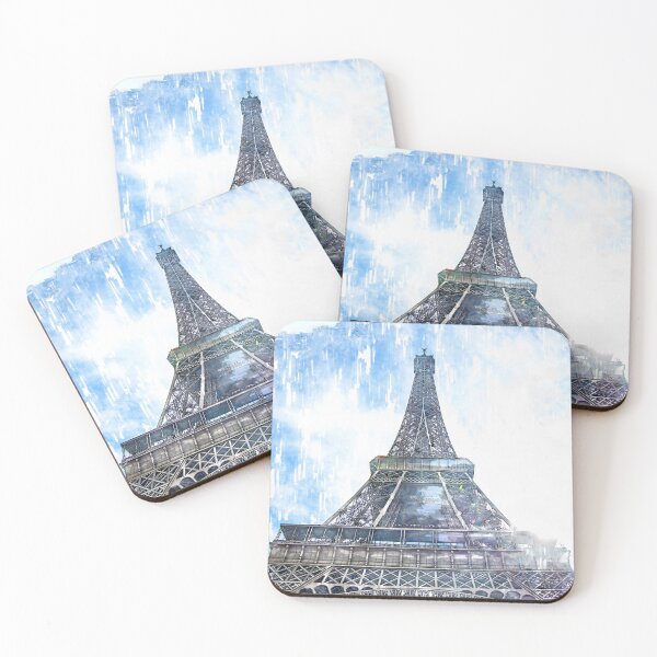 Item preview, Eiffel Tower Low Angle Sketch. For Eiffel Tower & Paris Lovers. designed and sold by ColortrixArt.