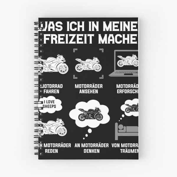 Item preview, Was ich in meiner freizeit mache motorrad fahren shirt designed and sold by codyemantai.