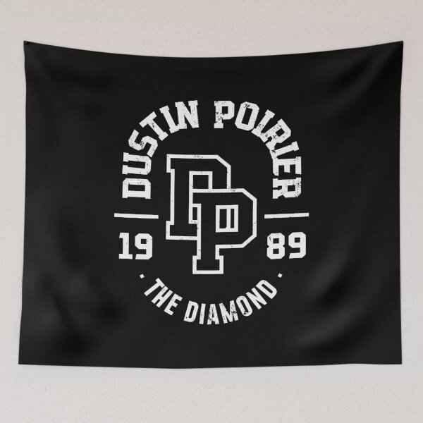 Item preview, Dustin Poirier - Typography Badge - White designed and sold by Getting  Smashed Co.