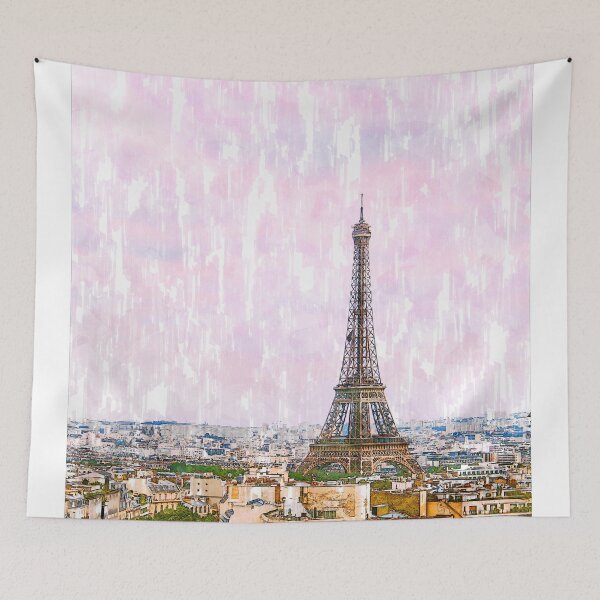 Item preview, Eiffel Tower Paris Rooftops. For Eiffel Tower & Paris Lovers. designed and sold by ColortrixArt.