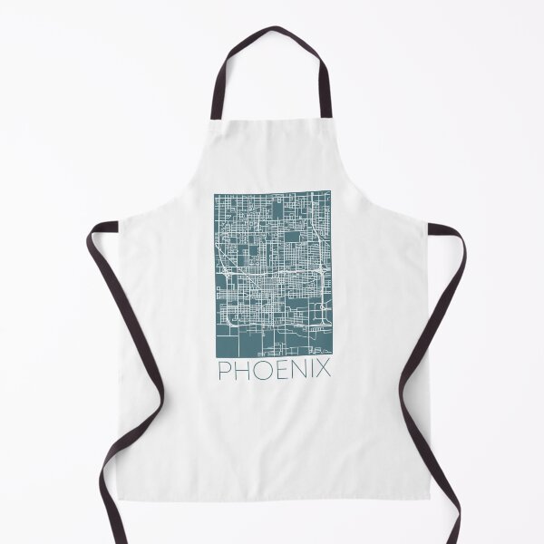 Item preview, Phoenix Street Map White and Blue designed and sold by HelloGentry.