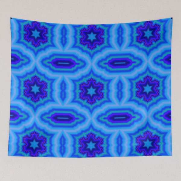 Artikelvorschau, Kaleidoscope Star Multicolor - Blue Ice Color Mandala entworfen und verkauft von gphotobox.