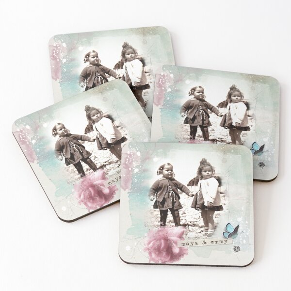 Item preview, Days of Innocence - Maya & Emmy I - Vintage Photo Restoration designed and sold by © Maya Lavda || wocado.