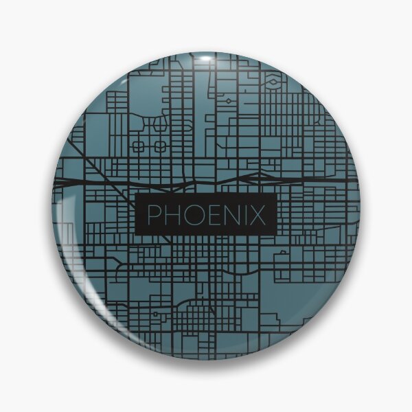 Artikelvorschau, Phoenix Street Map Black and Blue entworfen und verkauft von HelloGentry.