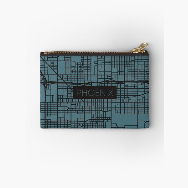 Item preview, Phoenix Street Map Black and Blue designed and sold by HelloGentry.