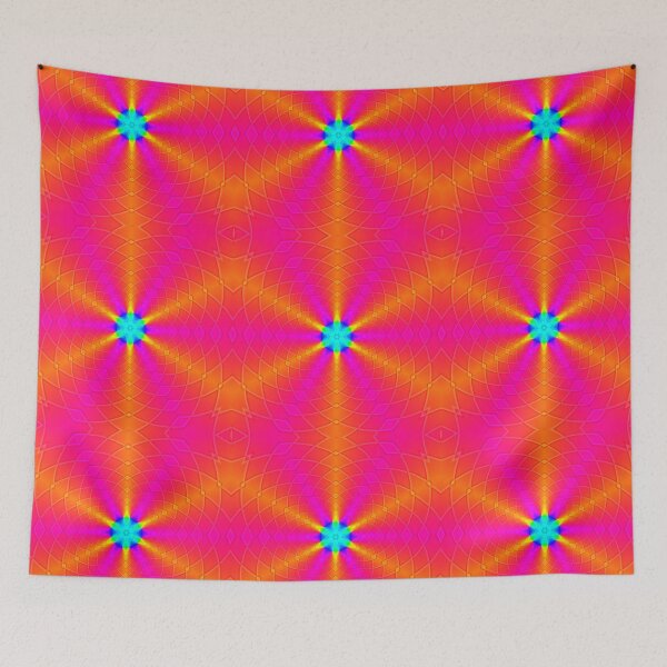 Artikelvorschau, Kaleidoscope Star Multicolor II - Red Rainbow Color Mandala entworfen und verkauft von gphotobox.