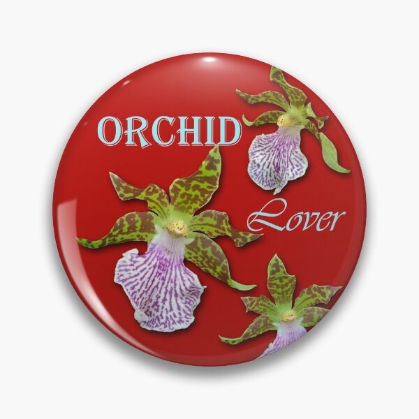 Item preview, Lover Green Purple Tiger Orchids Red Background designed and sold by SpiritGifts.