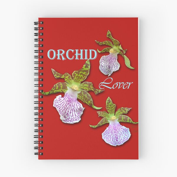Item preview, Lover Green Purple Tiger Orchids Red Background designed and sold by SpiritGifts.