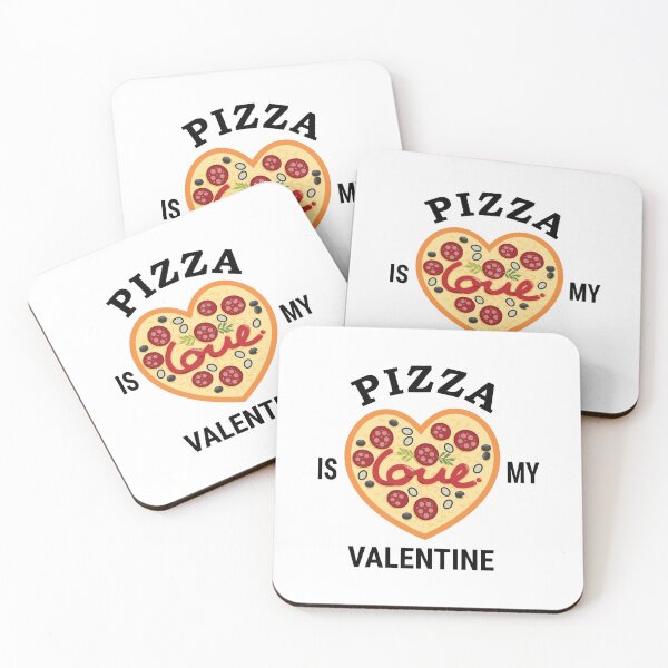 Item preview, Pizza is my Valentine designed and sold by DIDAKU.