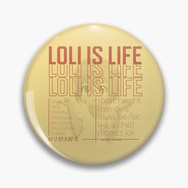 Item preview, Aesthetic 'loli is life' designed and sold by lonelyweebshop.