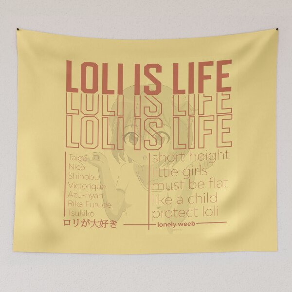 Item preview, Aesthetic 'loli is life' designed and sold by lonelyweebshop.