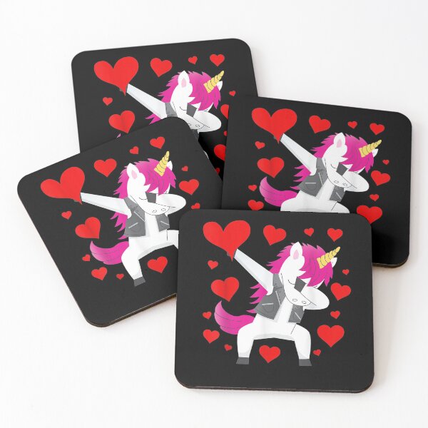 Item preview, Funny Dabbing Unicorn Heart Valentine's Day Boys Girls Kids designed and sold by shirleyfinley.
