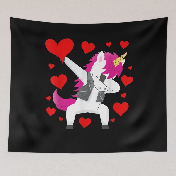 Item preview, Funny Dabbing Unicorn Heart Valentine's Day Boys Girls Kids designed and sold by shirleyfinley.