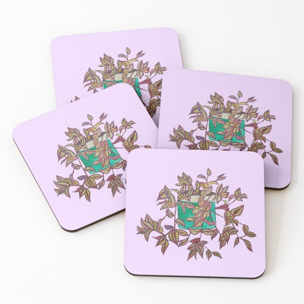 Item preview, Purple heart plant watercolour designed and sold by elliescribbles.