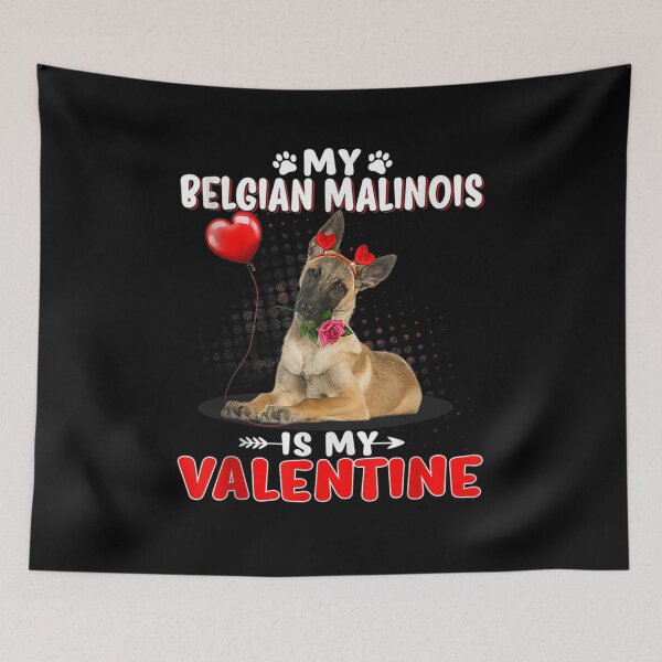 Item preview, My Belgian Malinois Is My Valentine Heart Valentine's Day designed and sold by shirleyfinley.