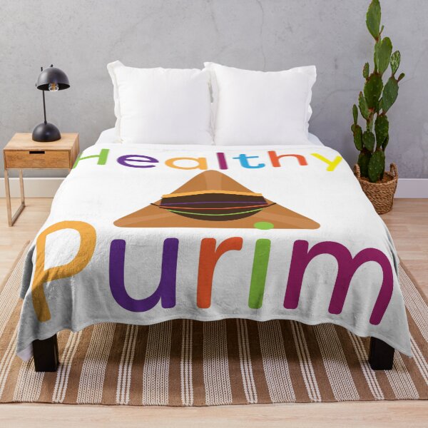 Item preview, Funny colorful healthy Purim greeting designed and sold by sigdesign.