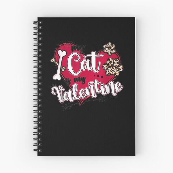 Item preview, My Cat Is My Valentine Red Heart Leopard Paw Cats Valentines designed and sold by shirleyfinley.