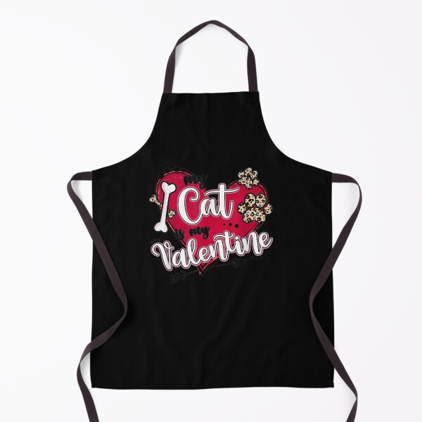 Item preview, My Cat Is My Valentine Red Heart Leopard Paw Cats Valentines designed and sold by shirleyfinley.