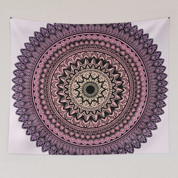 Item preview, Pink to purple gradient mandala designed and sold by Mandala & More.