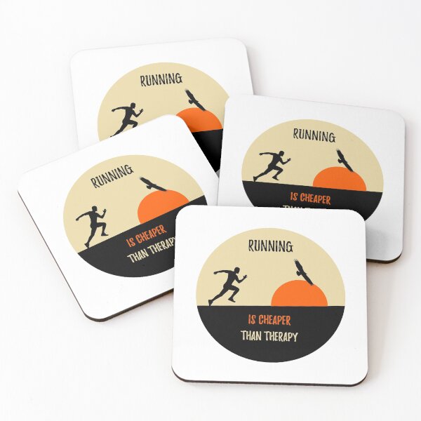 Item preview, running is cheaper than therapy designed and sold by GraphicBit.