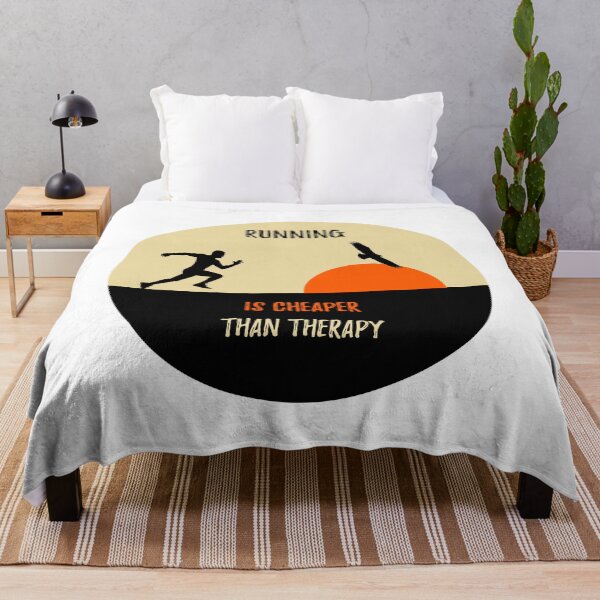 Item preview, running is cheaper than therapy designed and sold by GraphicBit.