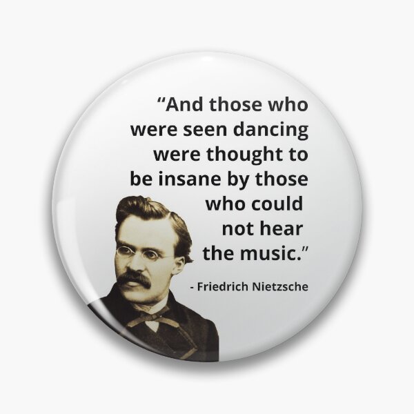 Item preview, Friedrich Nietzsche Insanity Quote designed and sold by avit1.